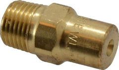 Bete Fog Nozzle - 1/8" Pipe, 60° Spray Angle, Brass, Full Cone Nozzle - Male Connection, 0.38 Gal per min at 100 psi, 0.043" Orifice Diam - Caliber Tooling