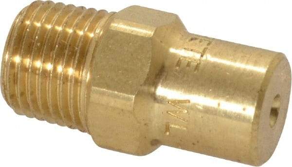 Bete Fog Nozzle - 1/8" Pipe, 60° Spray Angle, Brass, Full Cone Nozzle - Male Connection, 1.15 Gal per min at 100 psi, 0.072" Orifice Diam - Caliber Tooling