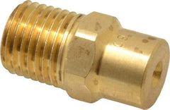 Bete Fog Nozzle - 1/4" Pipe, 60° Spray Angle, Brass, Full Cone Nozzle - Male Connection, 1.54 Gal per min at 100 psi, 0.082" Orifice Diam - Caliber Tooling