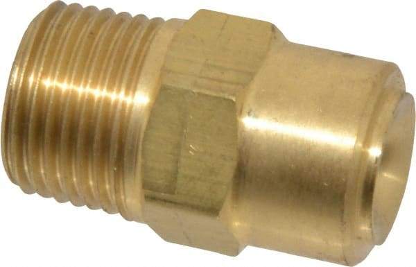 Bete Fog Nozzle - 3/8" Pipe, 120° Spray Angle, Brass, Full Cone Nozzle - Male Connection, 6.15 Gal per min at 100 psi, 3/16" Orifice Diam - Caliber Tooling