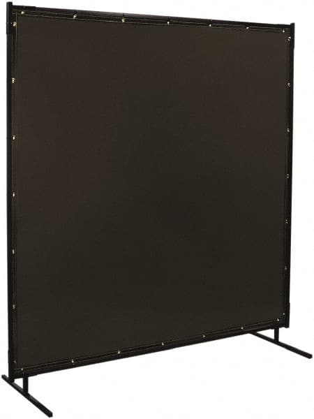 Steiner - 8 Ft. Wide x 6 Ft. High x 3/4 Inch Thick, 14 mil Thick Transparent Vinyl Portable Welding Screen Kit - Gray - Caliber Tooling