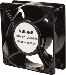 Value Collection - 230 Volts, AC, 53 CFM, Square Tube Axial Fan - 0.9 Amp Rating, 1,850 to 2,100 RPM, 4.7" High x 4.7" Wide x 1-1/2" Deep - Caliber Tooling