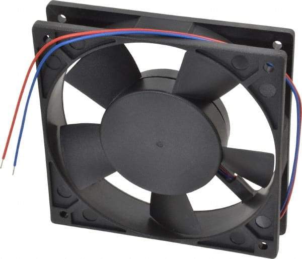 Value Collection - 12 Volts, DC, 88.3 CFM, Square Tube Axial Fan - 0.33 Amp Rating, 2,700 to 3,000 RPM, 4.72" High x 4.72" Wide x 1" Deep - Caliber Tooling