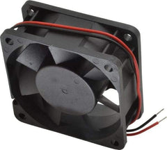 Value Collection - 24 Volts, DC, 20 CFM, Square Tube Axial Fan - 0.12 Amp Rating, 3,500 to 3,800 RPM, 2.36" High x 2.36" Wide x 1" Deep - Caliber Tooling