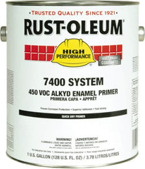 Rust-Oleum - 5 Gal Red Alkyd Primer - 290 to 585 Sq Ft Coverage, 450 gL Content, Direct to Metal, Interior/Exterior - Caliber Tooling