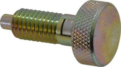 Gibraltar - 1/2-13, 0.65" Thread Length, 1/4 to 1/4" Max Plunger Diam, 0.5 Lb Init to 4 Lb Final End Force, Locking Knob Handle Plunger - Knurled Knob, 0.9" Length Under Head/Shoulder, 1/4" Plunger Projection - Caliber Tooling