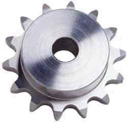 U.S. Tsubaki - 19 Teeth, 5/8" Chain Pitch, Chain Size 50, Plain Bore Sprocket - 5/8" Bore Diam, 3.798" Pitch Diam, 4.12" Outside Diam - Caliber Tooling