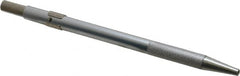 Made in USA - 5-1/2" OAL Retractable Pocket Scriber - Aluminum with Hardened Steel Point - Caliber Tooling