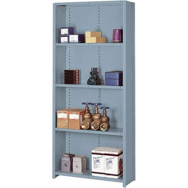 Lyon - 5 Shelf, 900 Lb. Capacity, Closed Shelving Starter Unit - 36 Inch Wide x 24 Inch Deep x 84 Inch High, Gray - Caliber Tooling