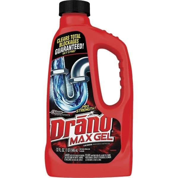 Drano - 32 oz Gel Drain Cleaner - Unscented, Bottle - Caliber Tooling