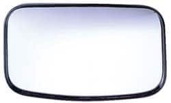 Value Collection - 8" Long to 4" Wide Automotive Clamp-On Convex Mirror - Stainless Steel - Caliber Tooling