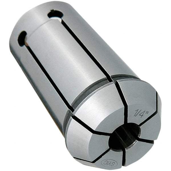 Techniks - SYOZ25 3/8" Single Angle Collet - 0.0004" TIR, 2.047" OAL, 1.38" Overall Diam - Exact Industrial Supply