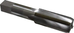 Interstate - 1-1/8 - 12 UNF 3B 4 Flute Bright Finish High Speed Steel Straight Flute Standard Hand Tap - Bottoming, Right Hand Thread, 5-3/4" OAL, 1-1/2" Thread Length, H4 Limit, Oversize - Exact Industrial Supply