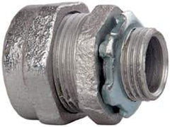 Cooper Crouse-Hinds - 1/2" Trade, Malleable Iron Compression Straight Rigid/Intermediate (IMC) Conduit Connector - Noninsulated - Caliber Tooling