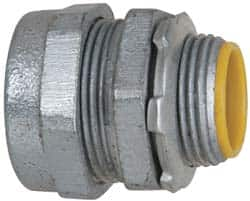 Cooper Crouse-Hinds - 3/4" Trade, Malleable Iron Compression Straight Rigid/Intermediate (IMC) Conduit Connector - Insulated - Caliber Tooling