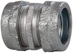 Cooper Crouse-Hinds - 1" Trade, Malleable Iron Compression Rigid/Intermediate (IMC) Conduit Coupling - Noninsulated - Caliber Tooling