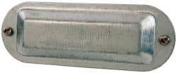 Cooper Crouse-Hinds - 1-1/4" & 1-1/2" Trade, Steel Conduit Body Cover Plate - Use with Form 5 Conduit Bodies - Caliber Tooling