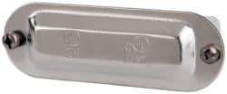 Cooper Crouse-Hinds - 1/2" Trade, Steel Conduit Body Cover Plate - Use with Form 5 Conduit Bodies - Caliber Tooling