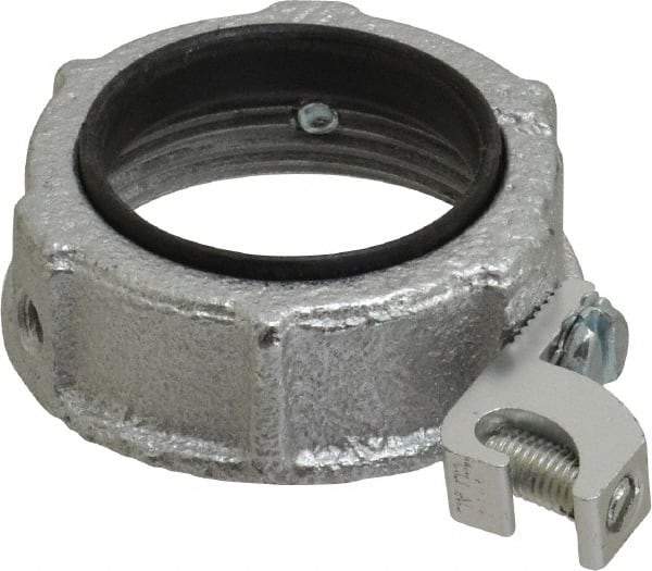 Cooper Crouse-Hinds - 1-1/2" Trade, Malleable Iron Threaded Rigid/Intermediate (IMC) Conduit Bushing - Partially Insulated - Caliber Tooling