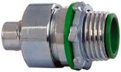 Cooper Crouse-Hinds - 3/8" Trade, Steel Threaded Straight Liquidtight Conduit Connector - Insulated - Caliber Tooling