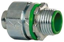 Cooper Crouse-Hinds - 1/2" Trade, Steel Threaded Straight Liquidtight Conduit Connector - Insulated - Caliber Tooling