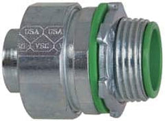 Cooper Crouse-Hinds - 3/4" Trade, Steel Threaded Straight Liquidtight Conduit Connector - Insulated - Caliber Tooling