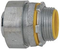 Cooper Crouse-Hinds - 1" Trade, Malleable Iron Threaded Straight Liquidtight Conduit Connector - Insulated - Caliber Tooling