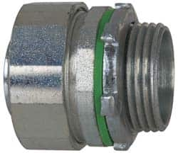 Cooper Crouse-Hinds - 1" Trade, Steel Threaded Straight Liquidtight Conduit Connector - Noninsulated - Caliber Tooling