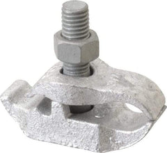 Cooper Crouse-Hinds - 3/4" Pipe, Malleable Iron, Electro Galvanized Conduit Clamp - 1 Mounting Hole - Caliber Tooling