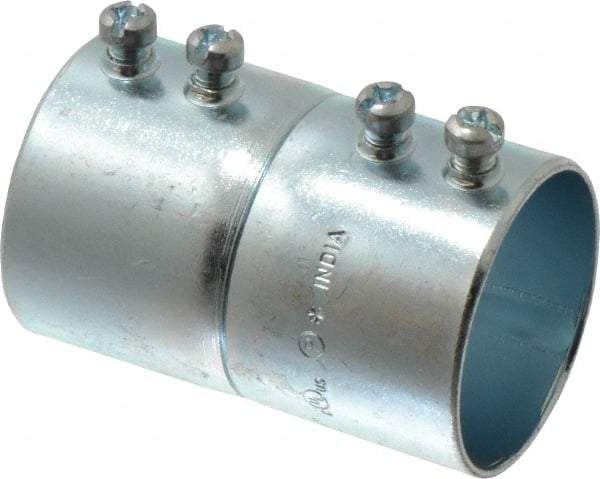 Cooper Crouse-Hinds - 1-1/2" Trade, Steel Set Screw EMT Conduit Coupling - Noninsulated - Caliber Tooling