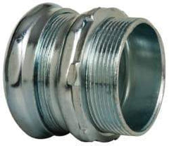 Cooper Crouse-Hinds - 2" Trade, Steel Compression Straight EMT Conduit Connector - Noninsulated - Caliber Tooling