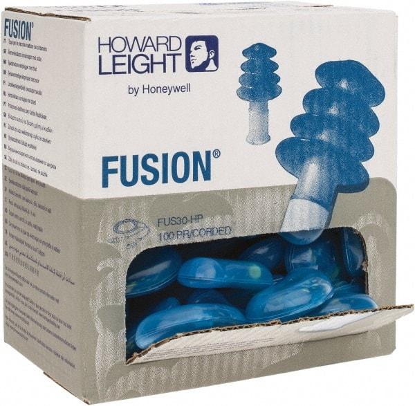 Howard Leight - Reusable, Corded, 27 dB, Flange Earplugs - Blue, 100 Pairs - Caliber Tooling