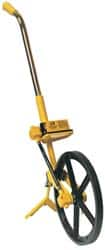 Trumeter - 10,000' Counter Limit, 39" OAL, Yellow/Chrome Measuring Wheel - 2.5" Accuracy per 100", Measures in Feet & Inches - Caliber Tooling