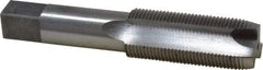 Interstate - 1-14 UNS, 3 Flute, Bright Finish, High Speed Steel Spiral Point Tap - Plug Chamfer, Right Hand Thread, 5-1/8" OAL, 2-1/2" Thread Length, 3B Class of Fit - Exact Industrial Supply