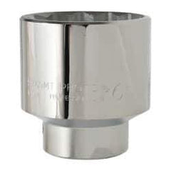 Proto - 1" Drive, Standard Hand Socket - 12 Points, 3-1/2" OAL, Alloy Steel, Satin Finish - Caliber Tooling