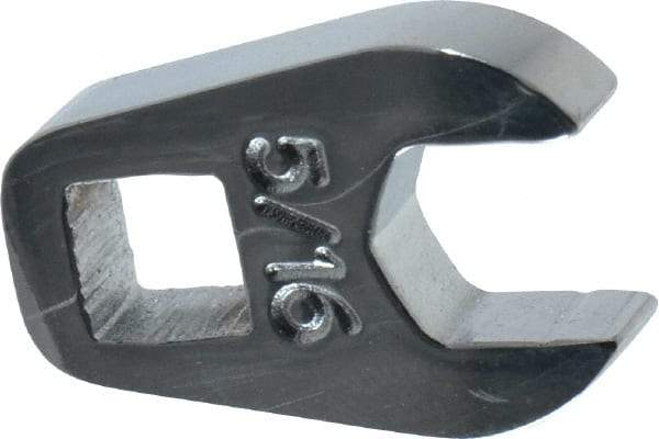 Proto - 5/16" 1/4" Drive Chrome Open End Crowfoot Wrench - 21/32" Head Diam x 1/4" Head Thickness - Caliber Tooling