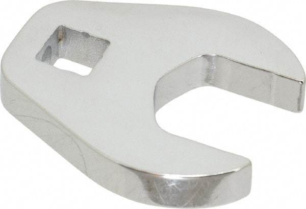 Proto - 13/16" 3/8" Drive Chrome Open End Crowfoot Wrench - 1.72" Head Diam x 1/4" Head Thickness - Caliber Tooling