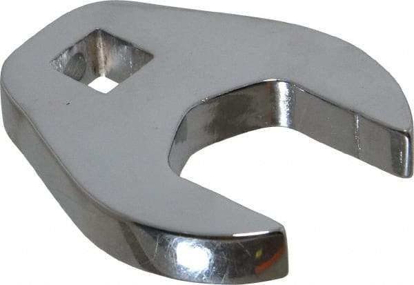 Proto - 7/8" 3/8" Drive Chrome Open End Crowfoot Wrench - 1.781" Head Diam x 1/4" Head Thickness - Caliber Tooling