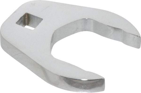 Proto - 1-5/16" 3/8" Drive Chrome Open End Crowfoot Wrench - 0.53" Head Diam x 0.38" Head Thickness - Caliber Tooling