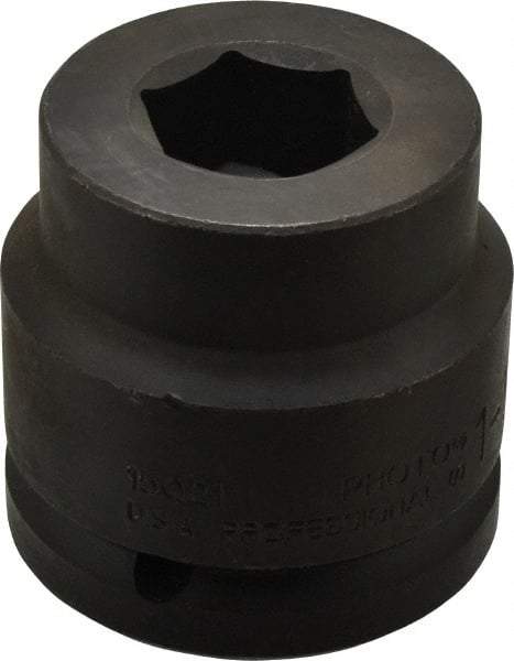 Proto - 1-1/2" Drive 1-5/16" Standard Impact Socket - 6 Points, 3-1/8" OAL - Caliber Tooling