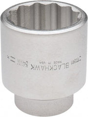 Blackhawk by Proto - 3/4" Drive, Standard Hand Socket - 12 Points, 3-13/64" OAL, Alloy Steel, Black Finish - Caliber Tooling