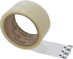 3M - 2" x 55 Yd Clear Acrylic Adhesive Sealing Tape - Polypropylene Film Backing, 1.8 mil Thick, 19 Lb Tensile Strength, Series 305 - Caliber Tooling