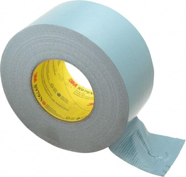 3M - 3" x 55m Blue Duct Tape - 12.1 mil, Rubber Adhesive, Polyethylene Film Backing, 36 Lb/ln Tensile Strength, 200°F Max, Series 8979N - Caliber Tooling