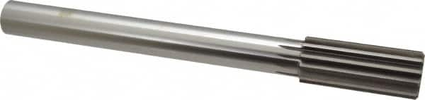 Alvord Polk - 1-1/4" Cobalt 12 Flute Chucking Reamer - Straight Flute, 1" Straight Shank, 3" Flute Length, 11-1/2" OAL - Caliber Tooling