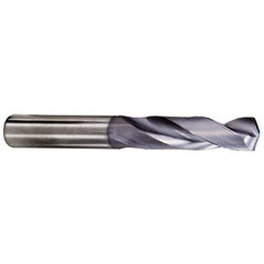 Kennametal - 11/16" 132° Spiral Flute Solid Carbide Taper Length Drill Bit - Caliber Tooling