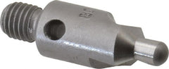 Made in USA - 2-1/2" OAL, 3/8" Head Diam, 2 Flute, 100° Incl Angle, Integral Pilot, Adjustable Stop Countersink - Caliber Tooling