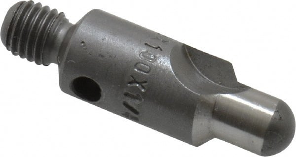 Made in USA - 2-1/2" OAL, 3/8" Head Diam, 2 Flute, 100° Incl Angle, Integral Pilot, Adjustable Stop Countersink - Caliber Tooling