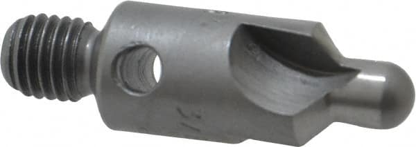 Made in USA - 2-1/2" OAL, 3/8" Head Diam, 3 Flute, 100° Incl Angle, Integral Pilot, Adjustable Stop Countersink - Caliber Tooling