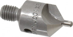 Made in USA - 1-1/8" OAL, 1/2" Head Diam, 2 Flute, 100° Incl Angle, Integral Pilot, Adjustable Stop Countersink - Caliber Tooling