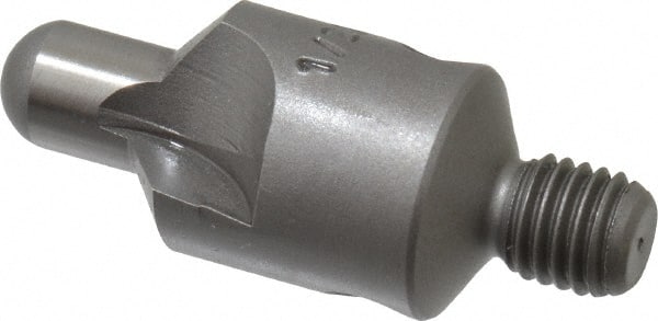 Made in USA - 1-1/4" OAL, 1/2" Head Diam, 2 Flute, 100° Incl Angle, Integral Pilot, Adjustable Stop Countersink - Caliber Tooling